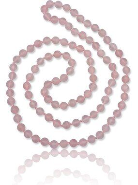 36" Matte Finish Semi-Precious Stone Beaded Mala Necklace - Unisex Chakra